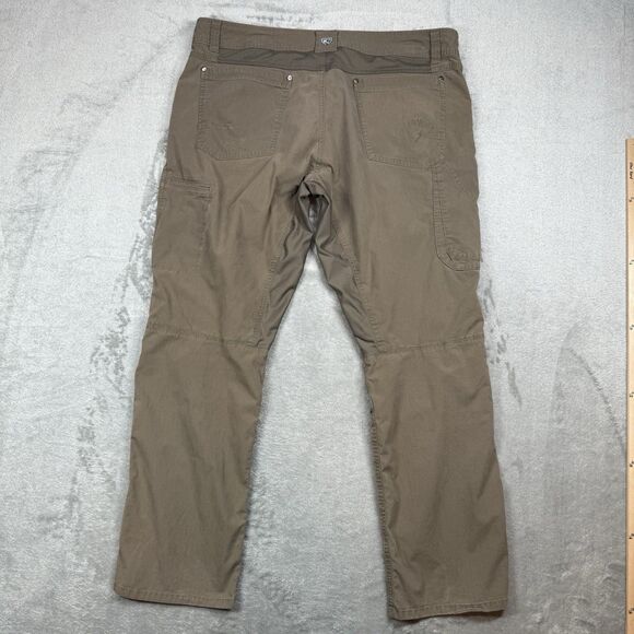 KUHL Radikl Pants Men’s 38x30 Tan Cargo Performance Hiking Outdoors Stretch - Picture 2 of 12